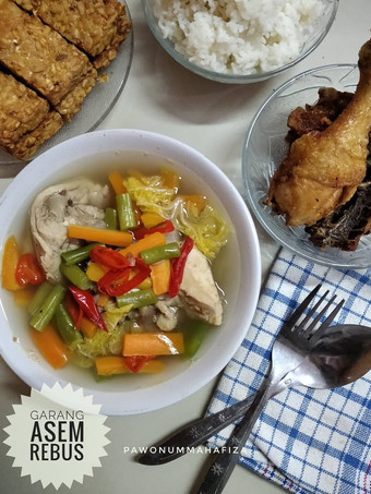 Resep Garang Asem Rebus / Asem Asem Ayam Bahan Sederhana