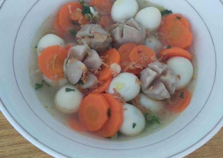 Sop telur puyuh Sop telur puyuh
