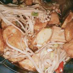 Tofu Enoki Siram Saus রেসিপির প্রধান ছবি