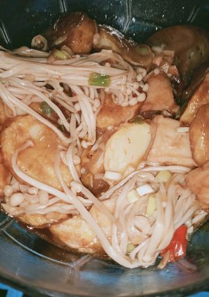 Foto resep Tofu Enoki Siram Saus