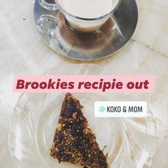 A picture of Peanut and zucchini Brookies.