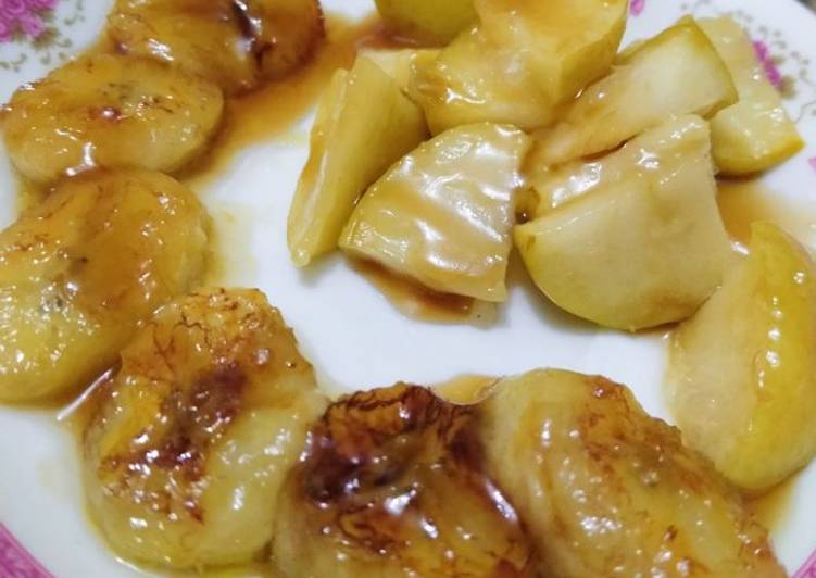 Resep Unik Fried Pan Apple Banana Cinnamon with Honey Ala Rumahan