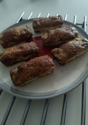 Une photo de Mini flan de courgettes