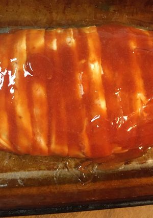 A picture of My classic meatloaf.