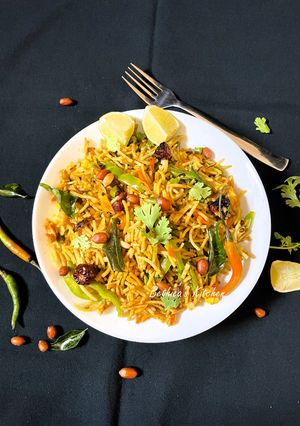A picture of Jowar Noodles (with South Indian Flavour).