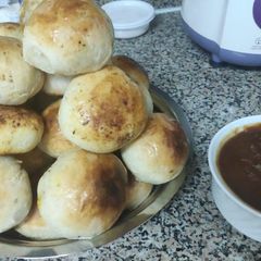 A picture of Baked Vada Pav.