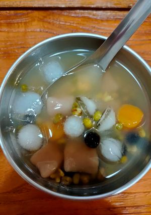 芋圓珍珠綠豆冰 的食譜成品照片