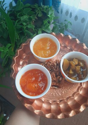 عکسی از دستور مربای زردآلو