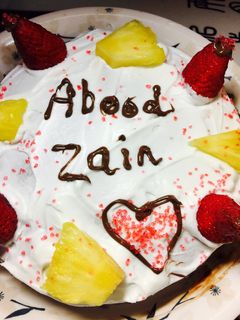 صورة لوصفة كيك بالفواكه والكريمه ❤