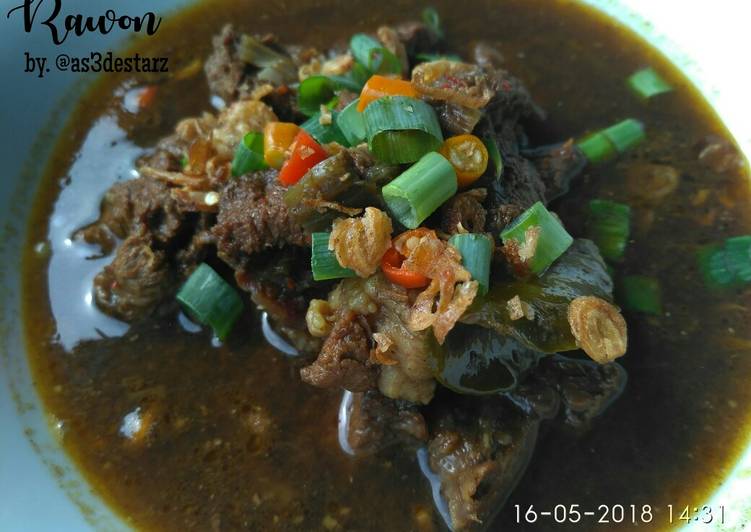 Resep Rawon / Beef in Black Nut Soup #BikinRamadanBerkesan Anti Gagal