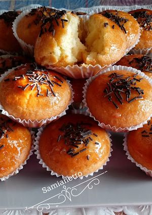 Une photo de Madeleines au citron