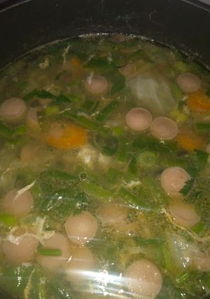Foto resep Sayur sop sosis simple