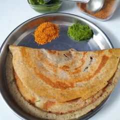A picture of Pearl Millet(Bajri) Dosa.