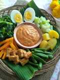 Gado-Gado Surabaya: Mixed Vegetables with Peanut Sauce Dressing