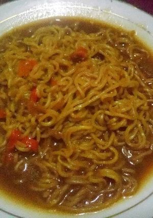 Foto resep Mi instan goreng kuah pedas