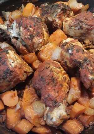 A picture of Tomato Stewed Chicken.
