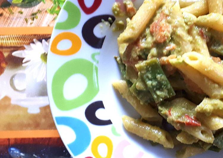 Pasta al pesto di taccole