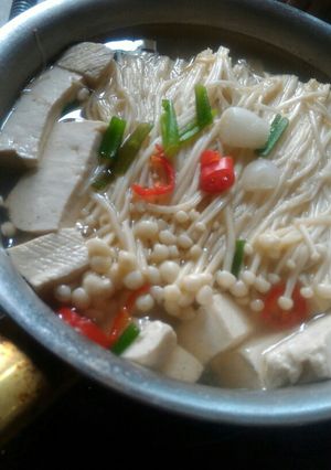 Foto resep Sup tahu jamur etoki