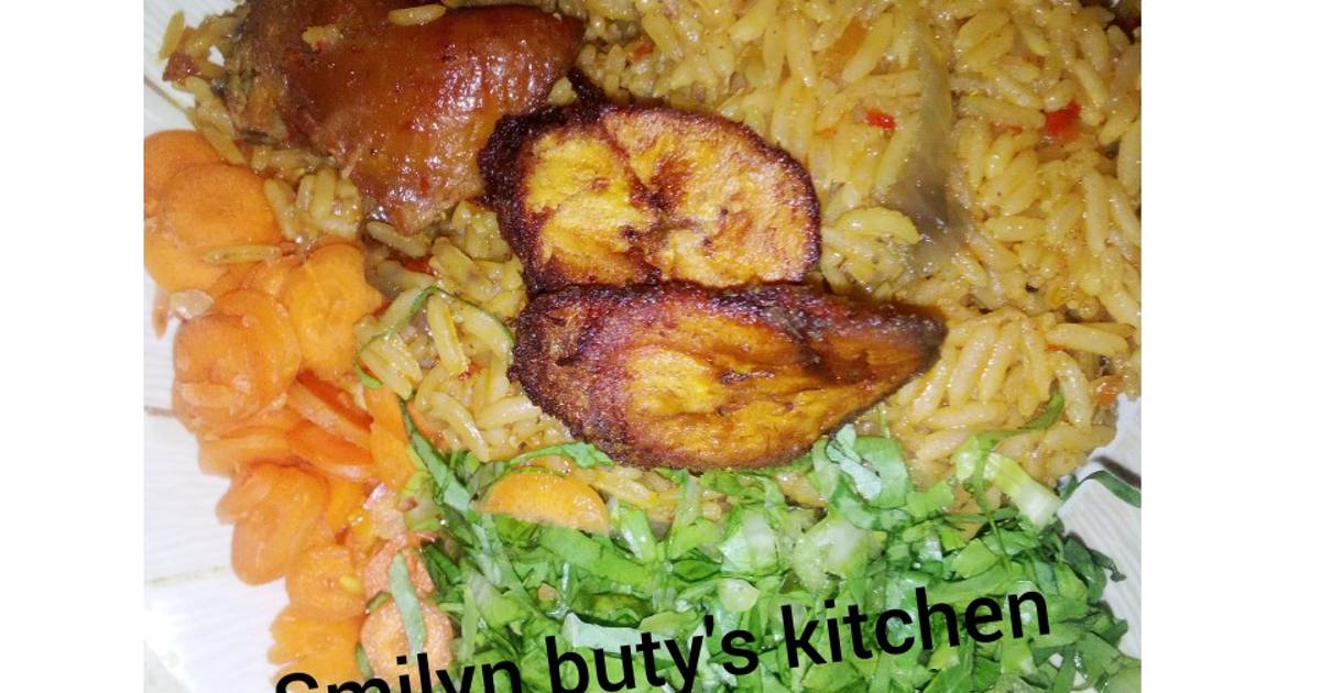 Simple jollof rice Recipe by smilyn buty's kitchen Cookpad