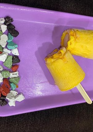 A picture of Mango crush kulfi.