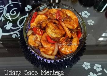 Resep Mudah Udang Saos Mentega ala me 🥰 Lezat Mantap