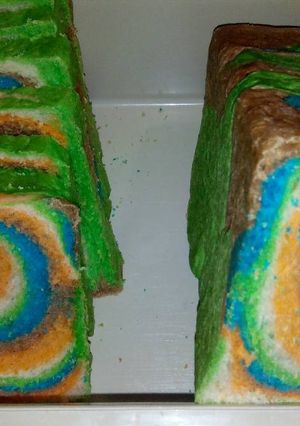 Foto resep Roti loaf pelangi