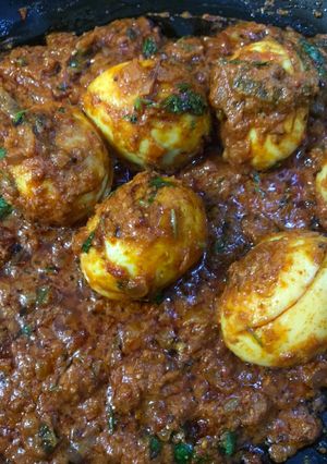 A picture of Spicy Egg Masala | Boiled Egg Gravy.