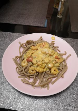 Garnélás taglietele tészta recept fotója