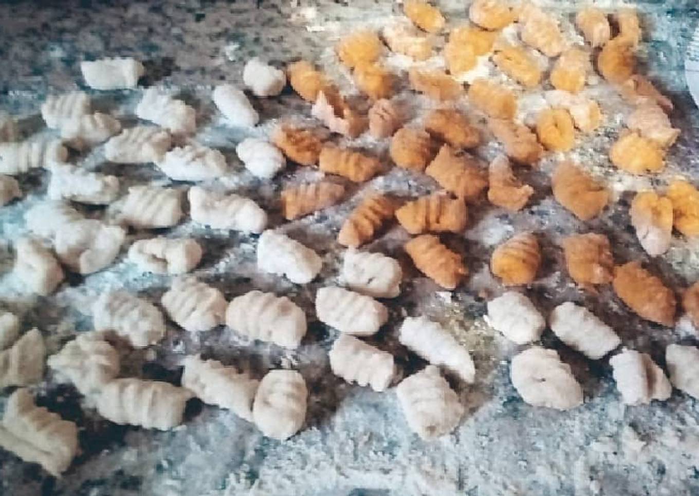Ñoquis de calabaza y papas 👌