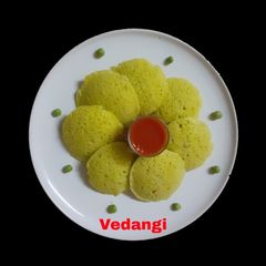 Green Peas Rava Idli A picture of Green Peas Rava Idli.