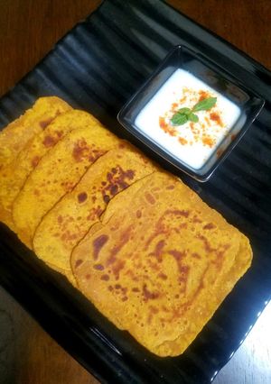 A picture of Alphonso Mango paratha Recipe.
