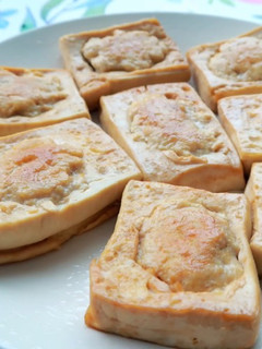 《簡易》《家常菜》雞胸肉釀豆腐 的食譜成品照片