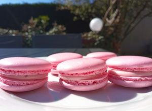 Une photo de Macarons à la fraise
