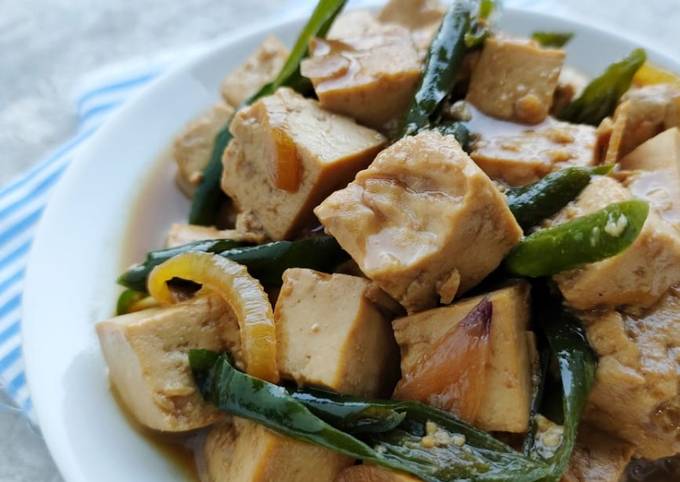 Resep Tahu Kecap Cabe Hijau Oleh Yovela Gracia Davino Una Cookpad