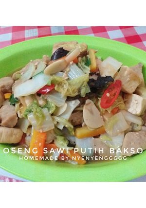Foto resep Tumis Sawi Putih Bakso 🥬