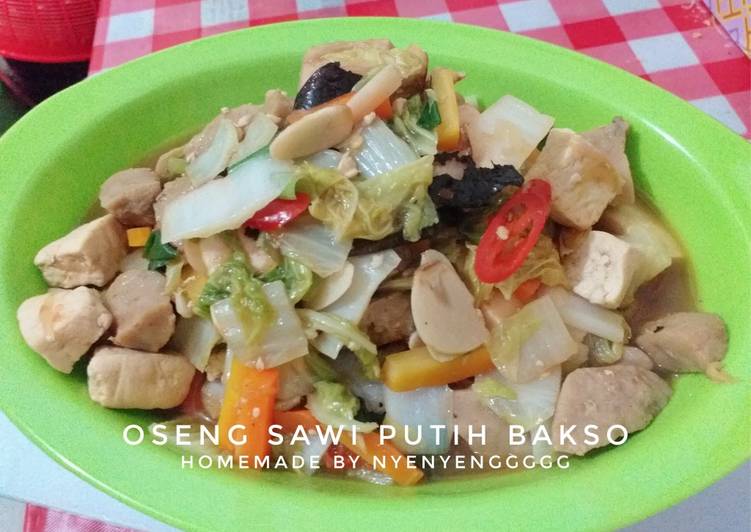 Anti Ribet, Buat Tumis Sawi Putih Bakso 🥬 Enak