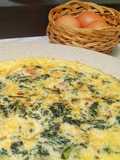 Tortilla de borraja y jamón serrano