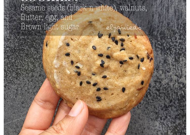 Resep Soft Cookies (wijen dan kenari) Anti Gagal