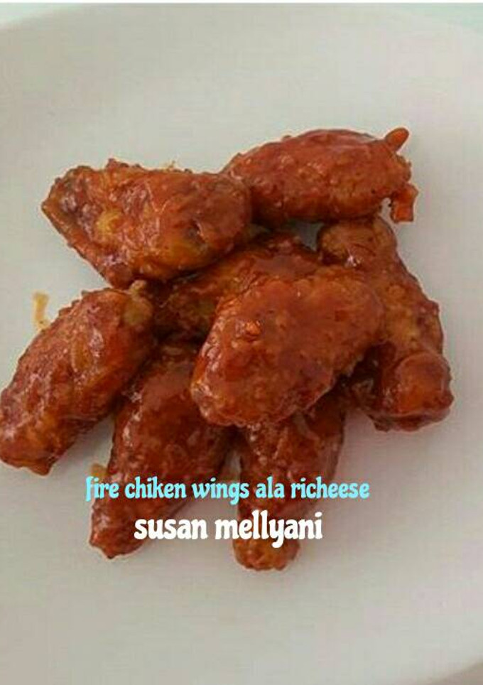 Foto resep Fire chicken wings ala richeese 🍗