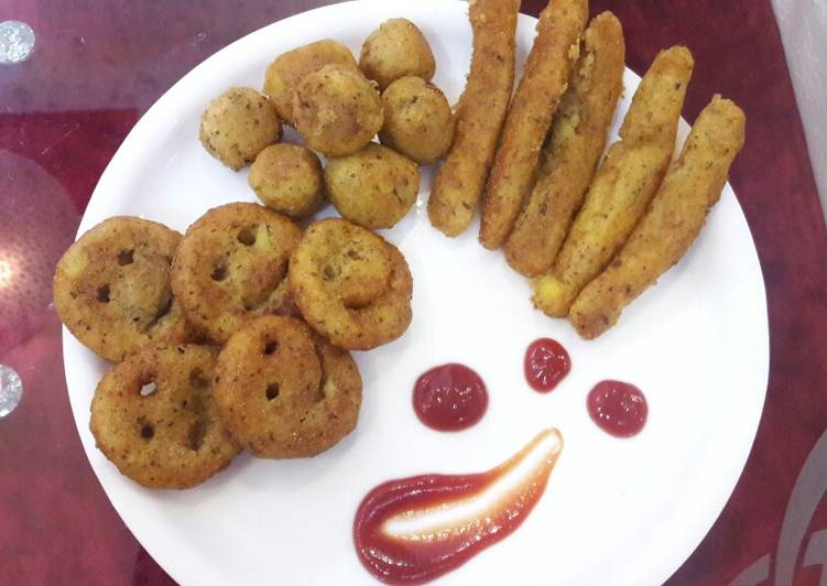 Steps to Make Ultimate Potato and semolina fries