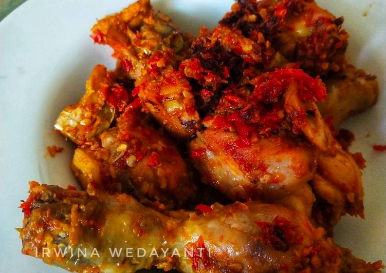 Resep Ayam bakar pedas teflon metode 5.30.7, Enak Banget