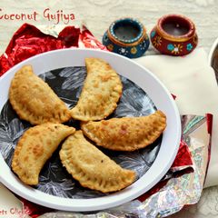 A picture of Sooji Coconut Gujiya.
