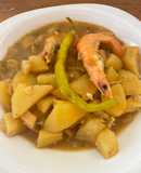 Patatas con sepia