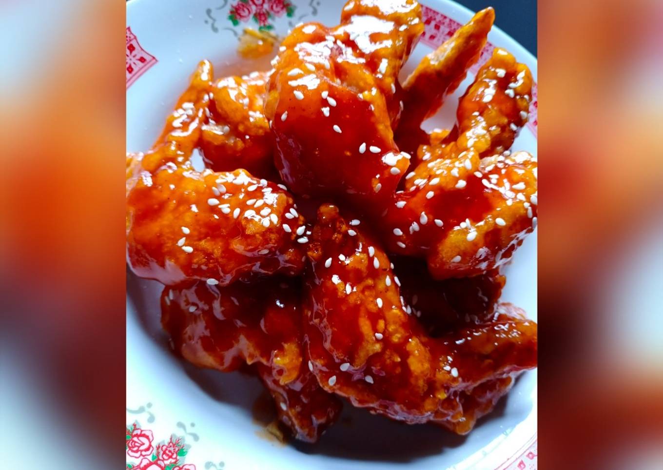 Yangnyeom tongdak ekonomis (ayam goreng pedas manis ala korea)