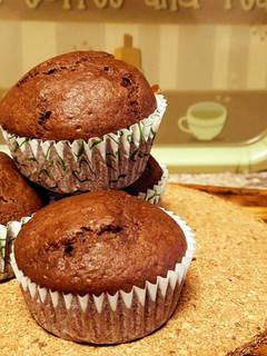 Una foto de Muffin de chocolate y naranja
