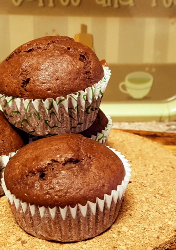 Una foto de Muffin de chocolate y naranja