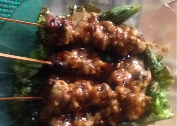 Resep Sate jamur tiram yang Enak