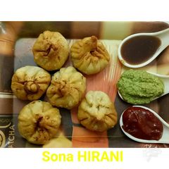 A picture of Peas coconut potli.