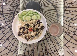 Hình của món Lườn gà xào mộc nhĩ nấm hương (dành cho các bạn ăn kiêng).