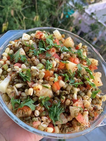 Easy Steps to Make|Recipe} Sprouts salad😋❤️ Anti-Fail